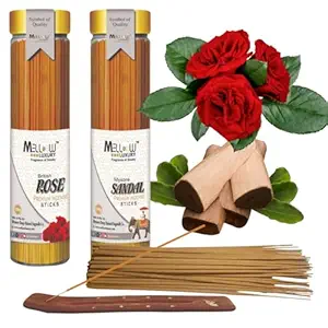 Mosquito repellent  Agarbatti Sticks Pack of 2 [100 Stick ] Rose and sandall