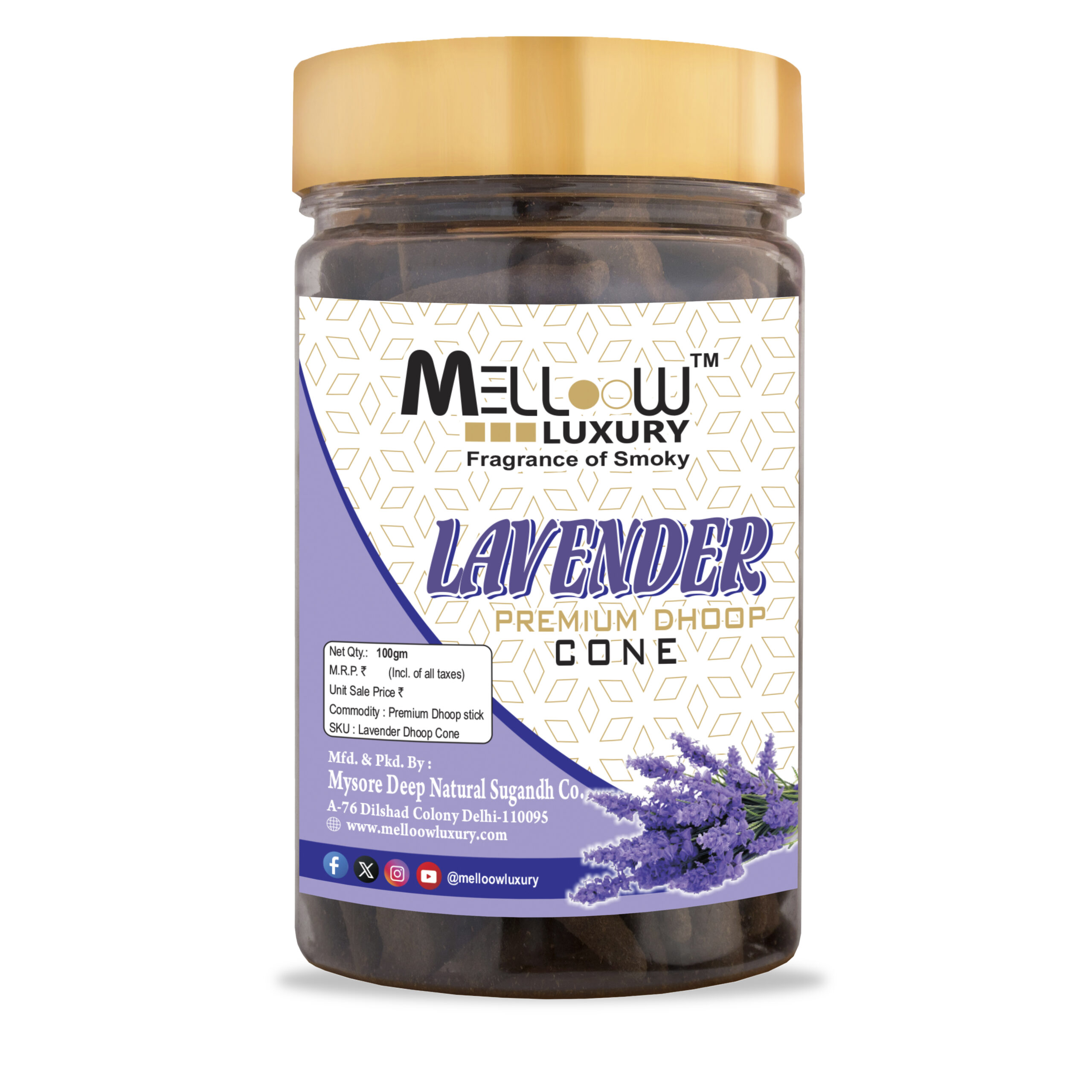 Levender100gm CONE